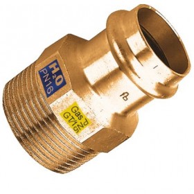 RACCORDO DRITTO RAME A PRESSARE M 1/2X 22 ACQUA/GAS