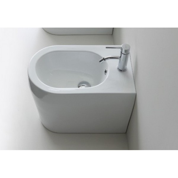 BIDET GENESI  BIANCO FILO PARETE