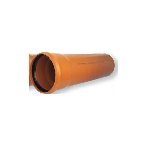 TUBO PVC D.125 MT.3 (Al pezzo) ARANCIO