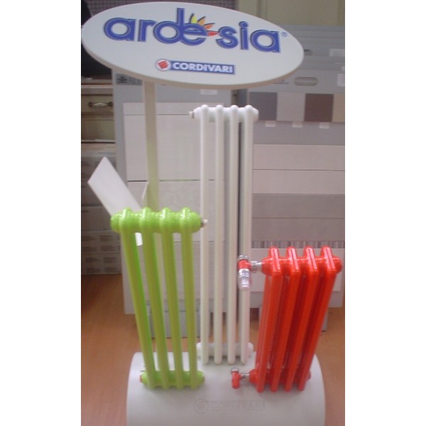 RADIATORE ARDESIA DA 7  EL. COLONNE 6 H.2200  prof.230 ALLACCIAMENTO SPECIALE DAL BASSO AS3  1/2  INT.276  MM BIANCO