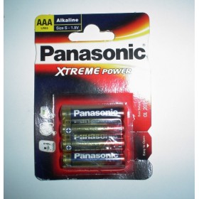 BATTERIE MINISTILO ALKALINE AAA 4PZ.PANASONIC