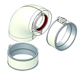 CURVA SMALTATA COASSIALE  60/100 A 90°(MAN.E FAS.) 51101