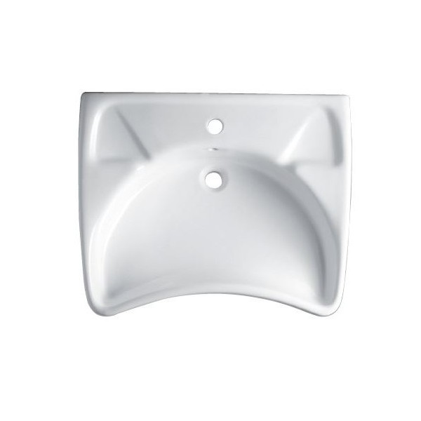 LAVABO PER DISABILI CM 68X55 BIANCO CONFORT